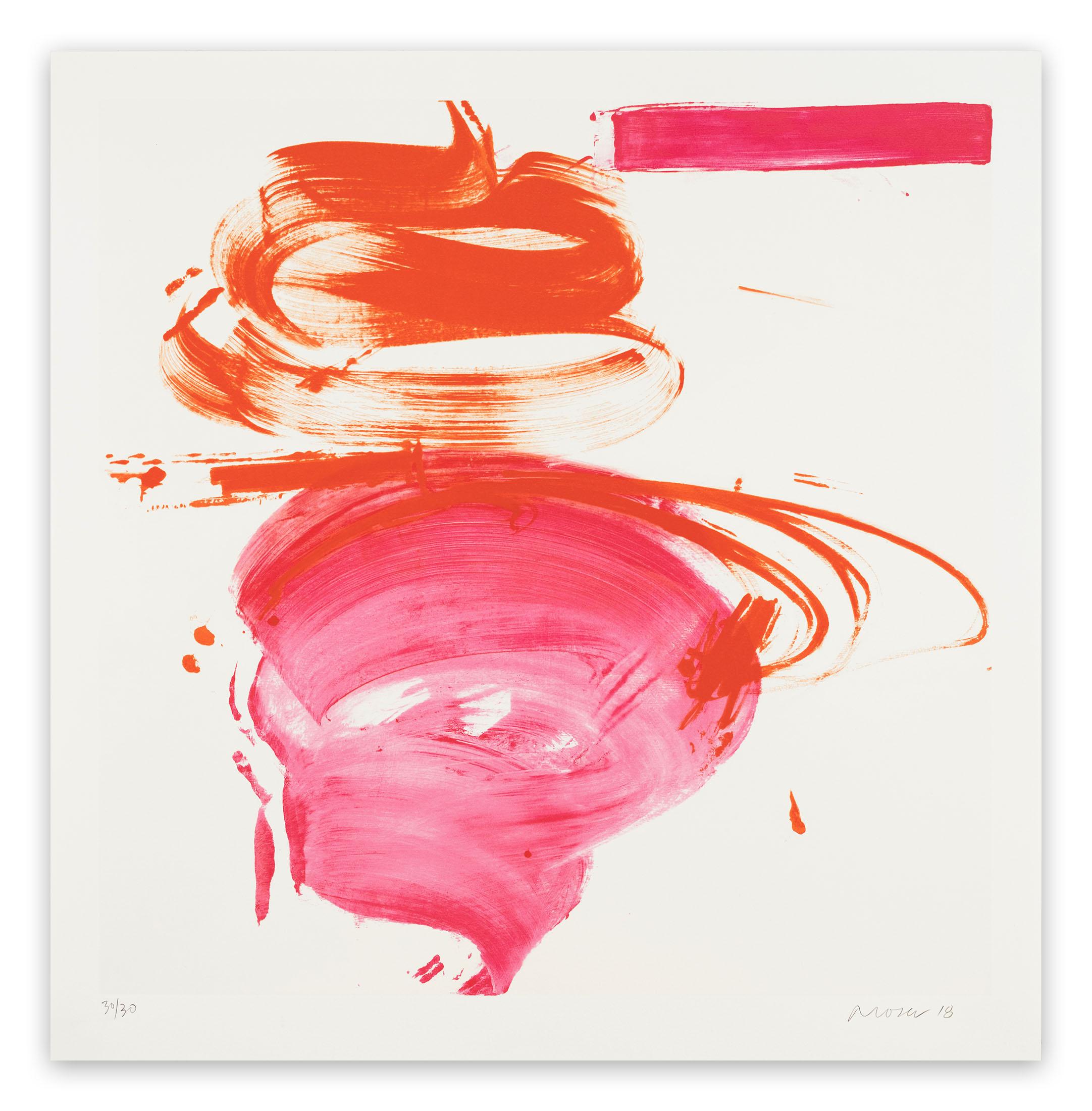 Jill Moser Abstract Print - Pink Mama (Abstract print)