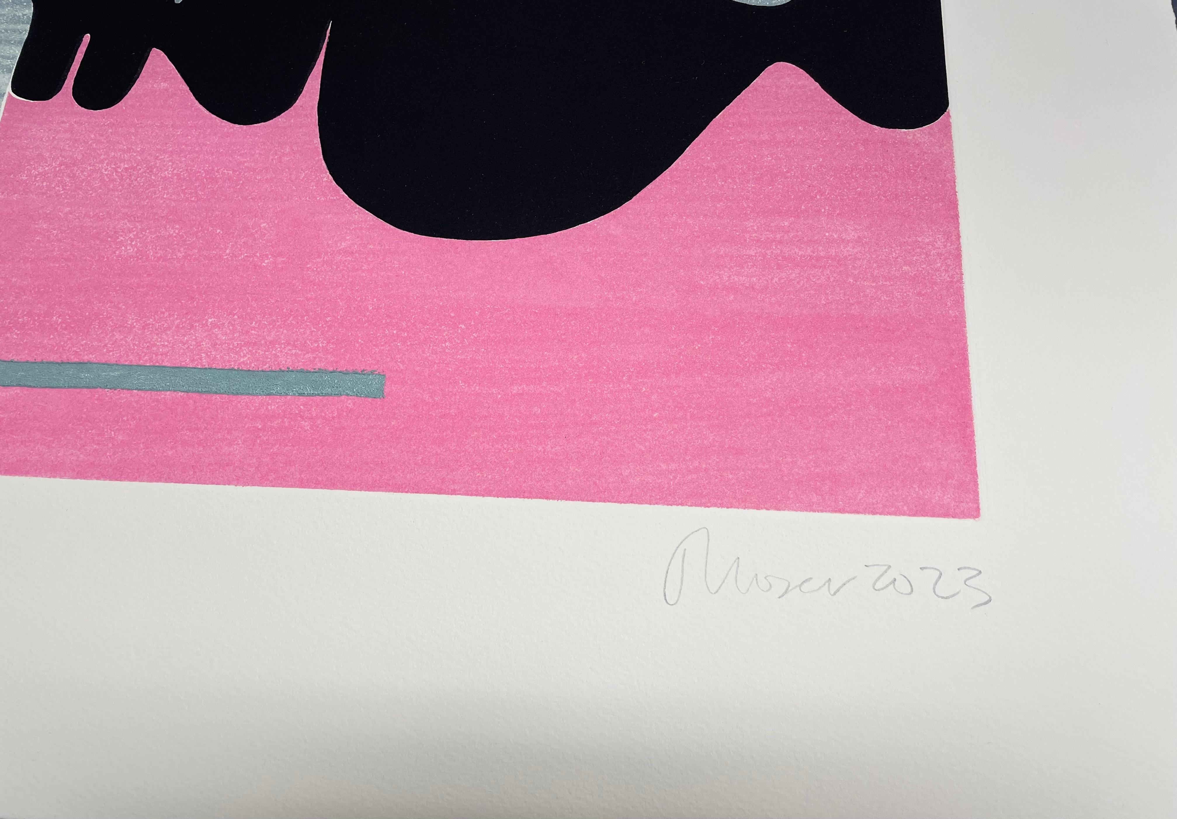 Schurke (Beige), Abstract Print, von Jill Moser
