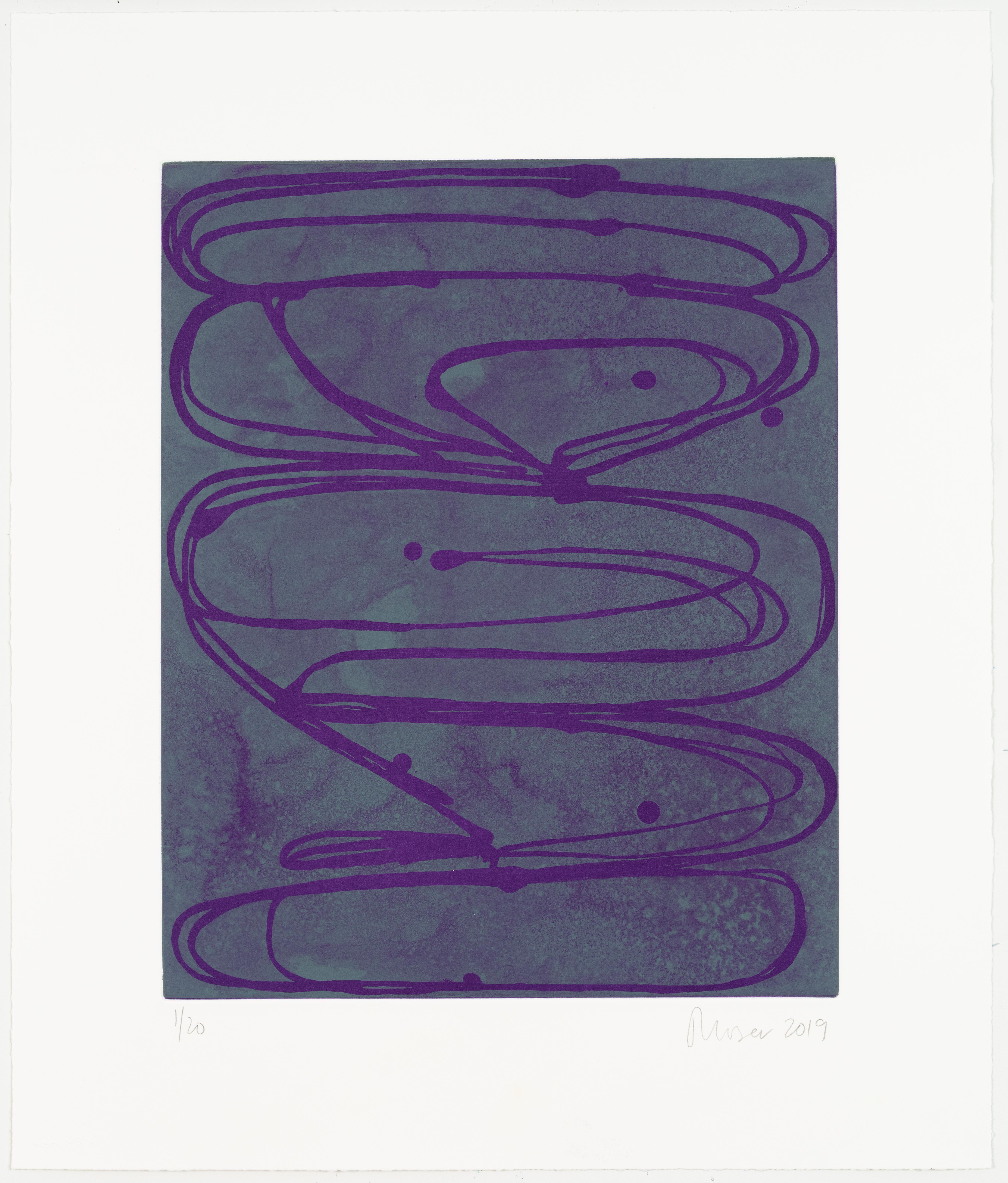 Jill Moser Abstract Print - Violets