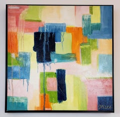 Abstract IV (Abstract, Vibrant, Deep, Blue, Navy, Green, Orange, Pink, 30% OFF)