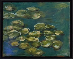 Lily Pads (Fleurs, paysage aquatique, vert, saturé)