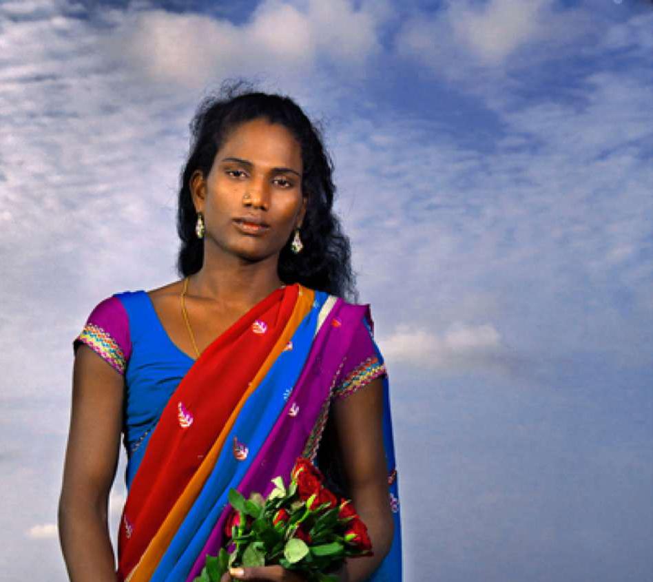 Anusha, Protrait. From The Series The Third Gender of India - Photograph by Jill Peters