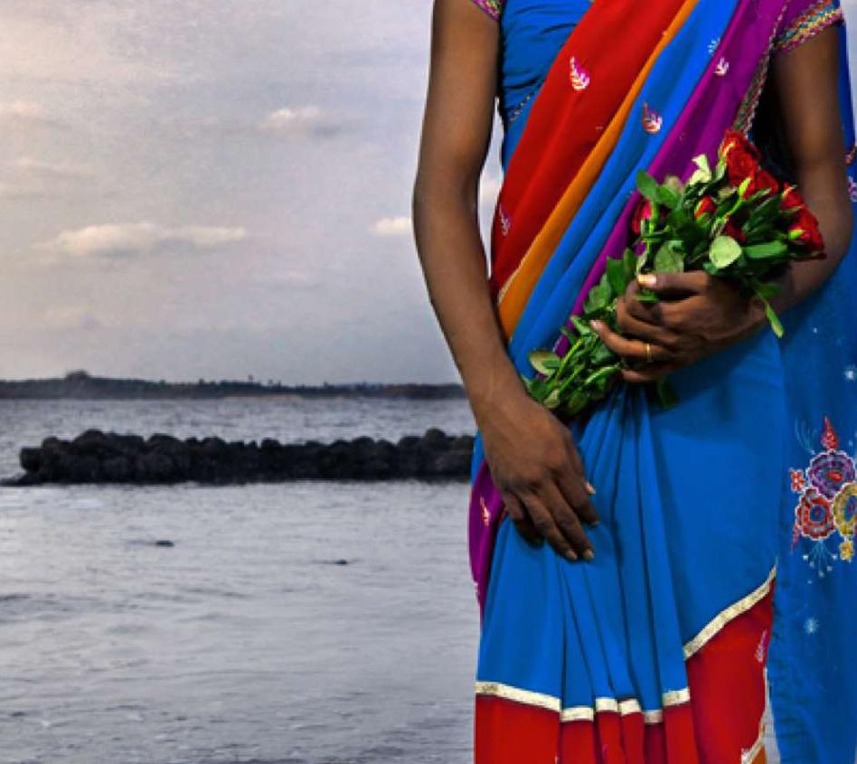 Anusha, Protrait. Aus der Serie The Third Gender of India (Moderne), Photograph, von Jill Peters