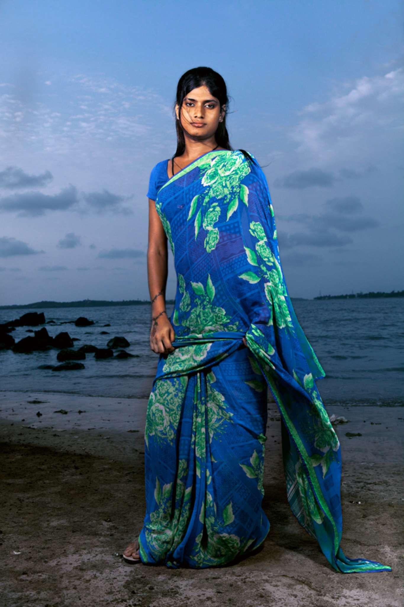 Jill Peters Figurative Photograph – Banu, Protrait. Aus der Serie The Third Gender of India