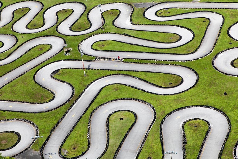 Jill Peters - Go Cart Track, Aerial photograph For Sale at 1stDibs
