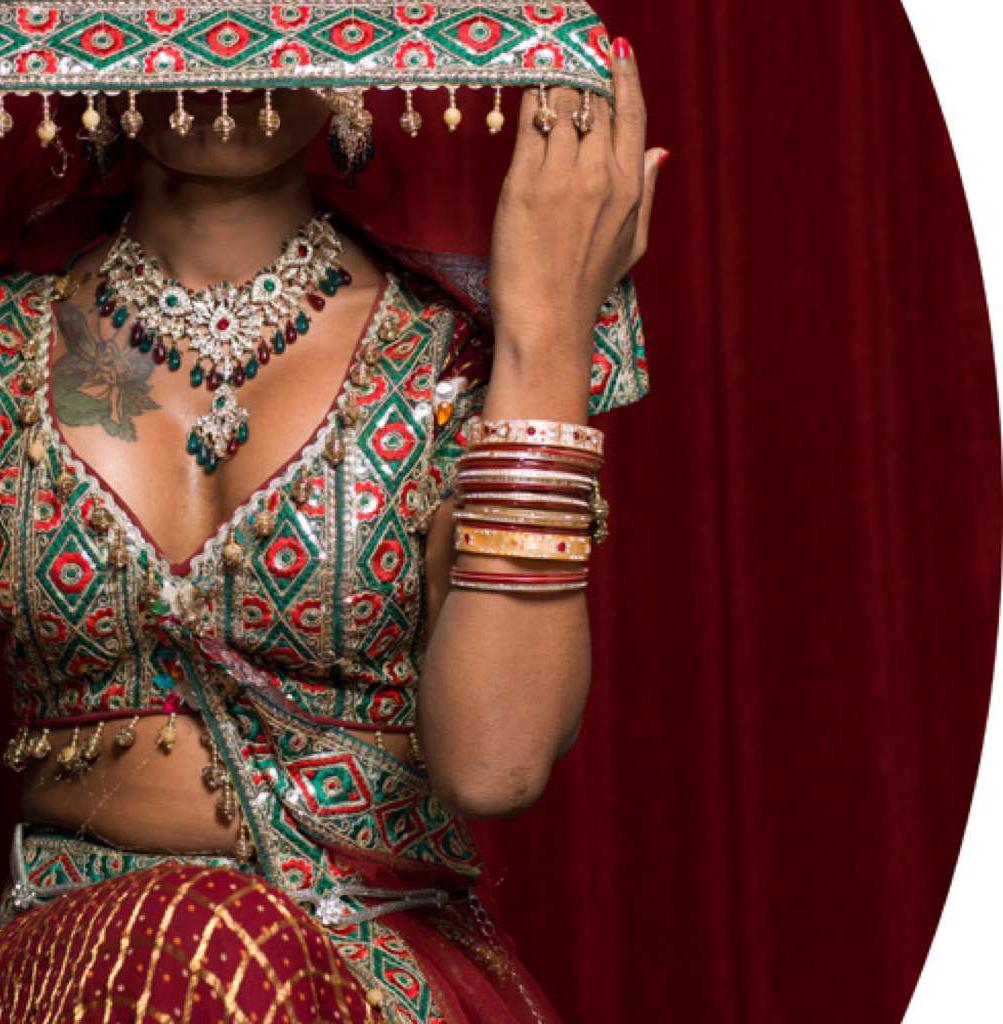 Harsha, Protrait. From The Series The Third Gender of India - Modern Photograph by Jill Peters