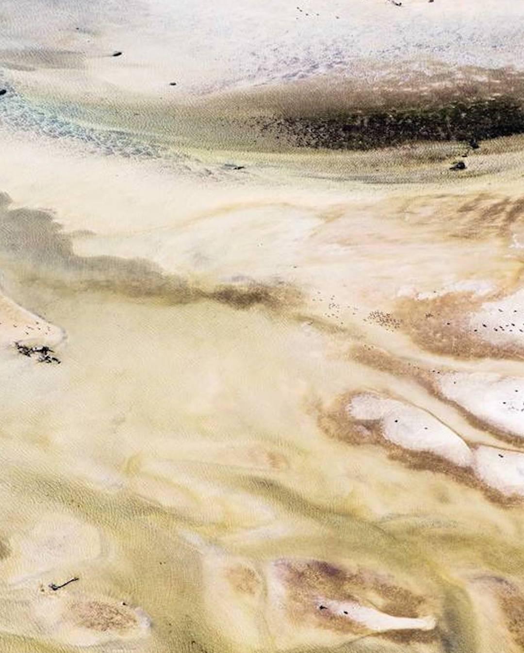 Landscape I. Areal Landscape ocean  limited edition color photograph - Photograph by Jill Peters