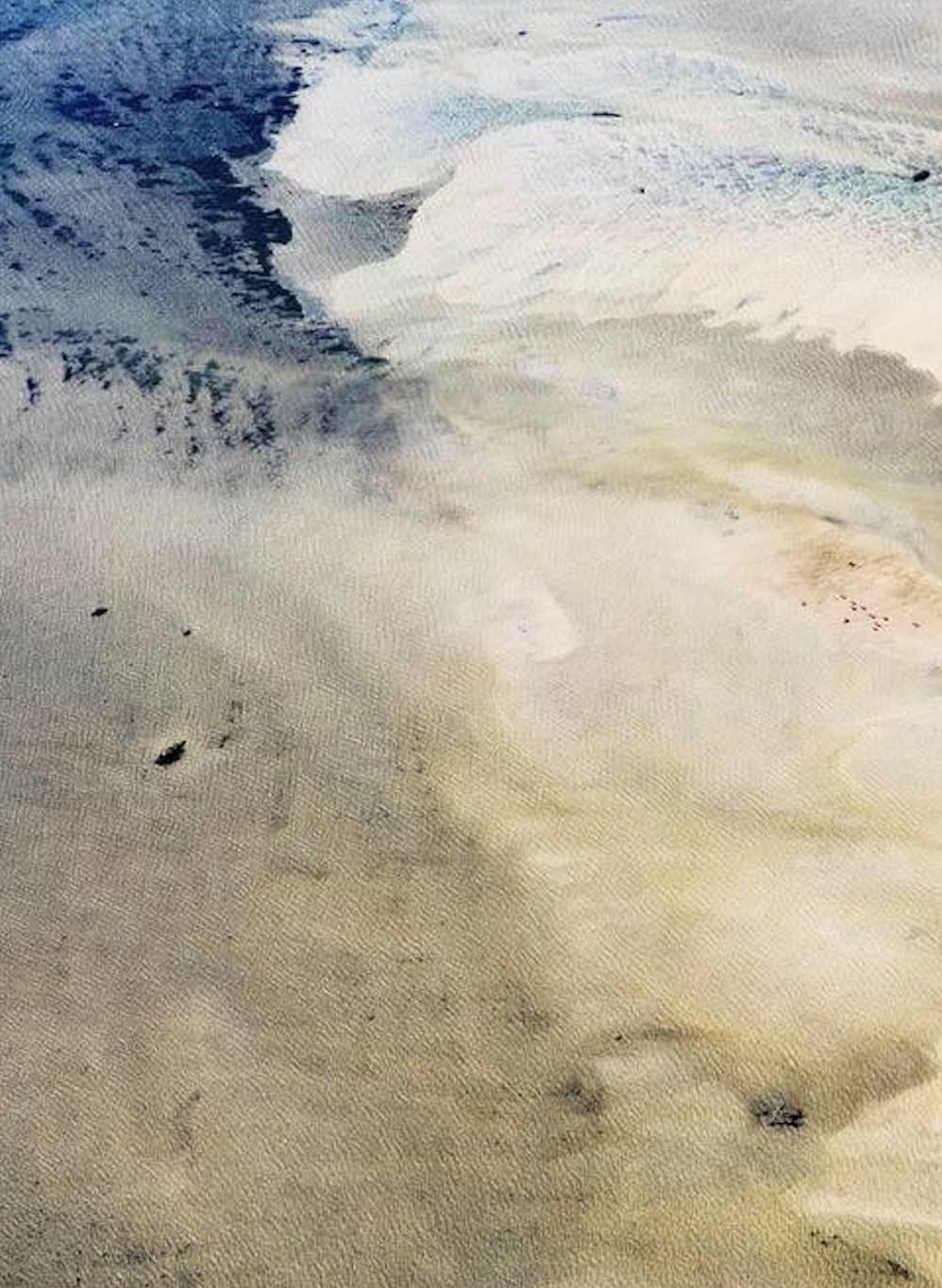 Landscape I. Areal Landscape ocean  limited edition color photograph - Abstract Photograph by Jill Peters