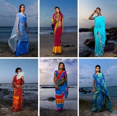 Conjunto de 6 retratos de la serie El Tercer Género de la India