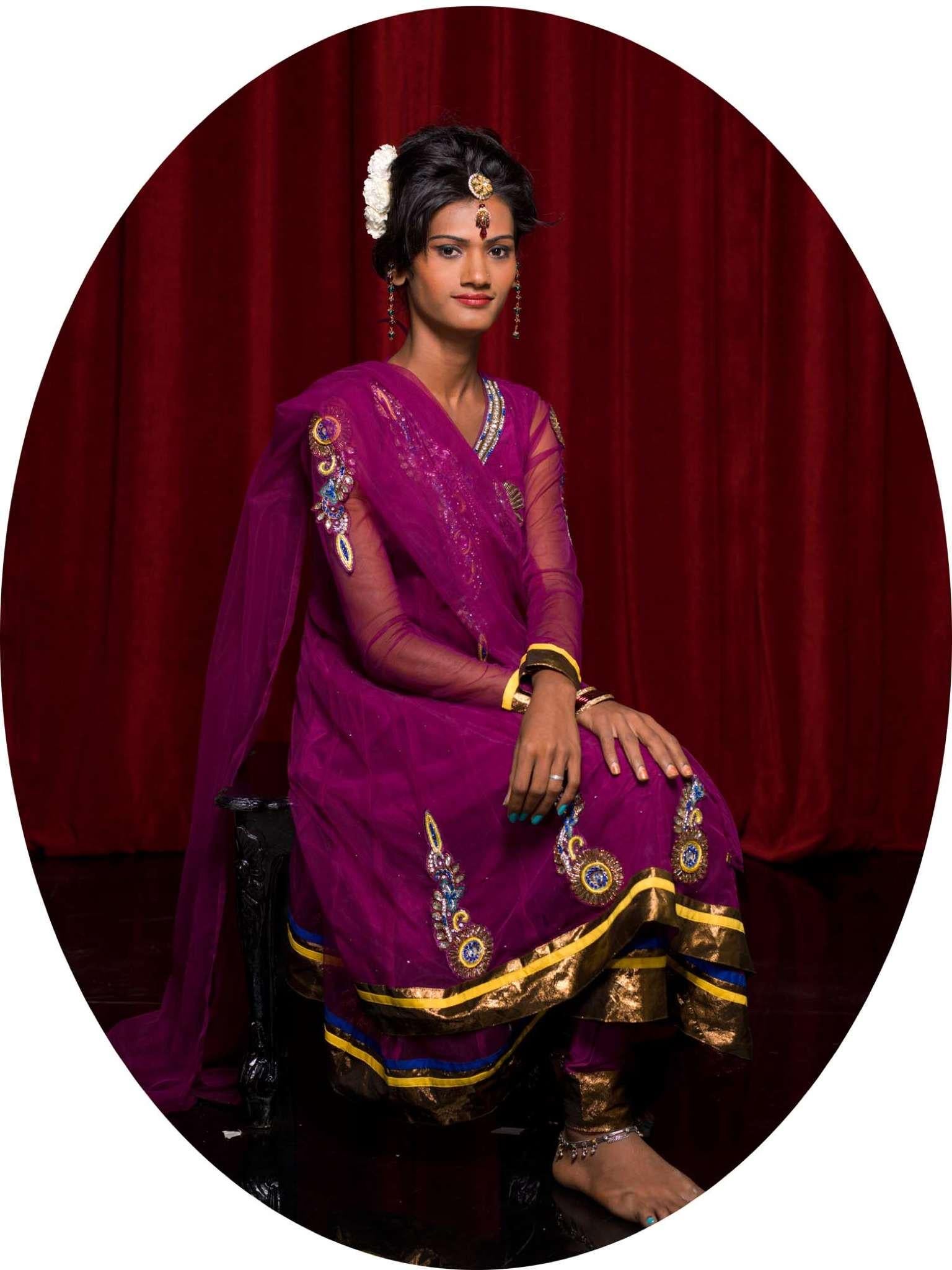 Jill Peters Color Photograph - Sreesha, Protrait. From The Series The Third Gender of India