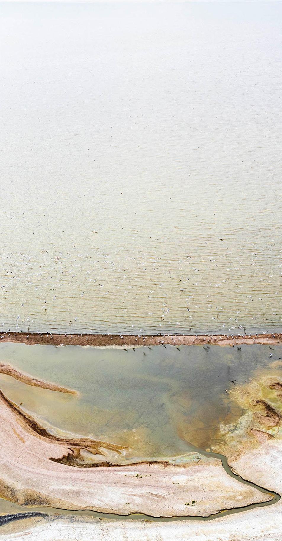Ohne Titel 2222. Triptychon. Landschaftsfotografie in limitierter Auflage in Farbe – Photograph von Jill Peters