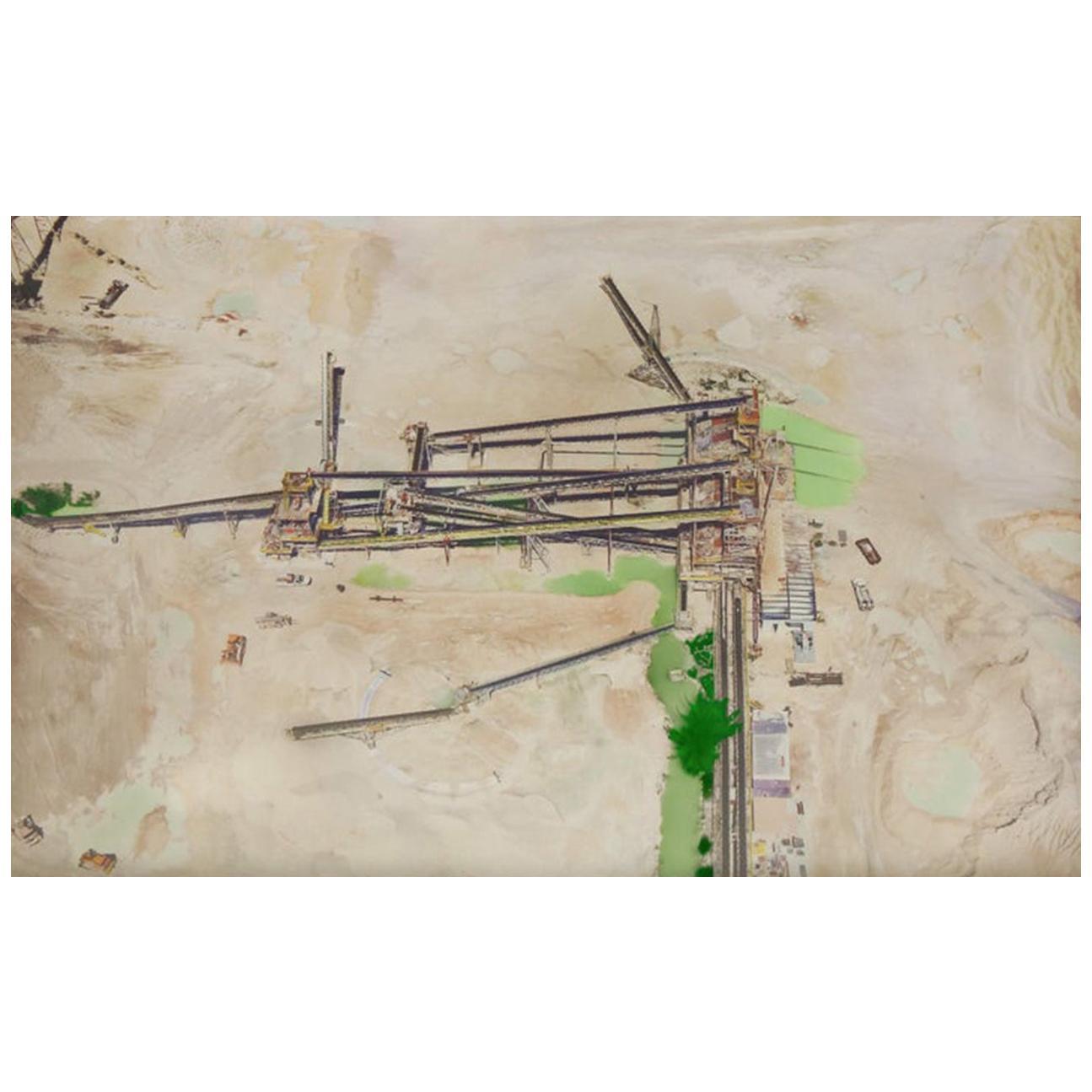 Unbetitelt. Aerial Landscape Farbfotografie in limitierter Auflage – Photograph von Jill Peters