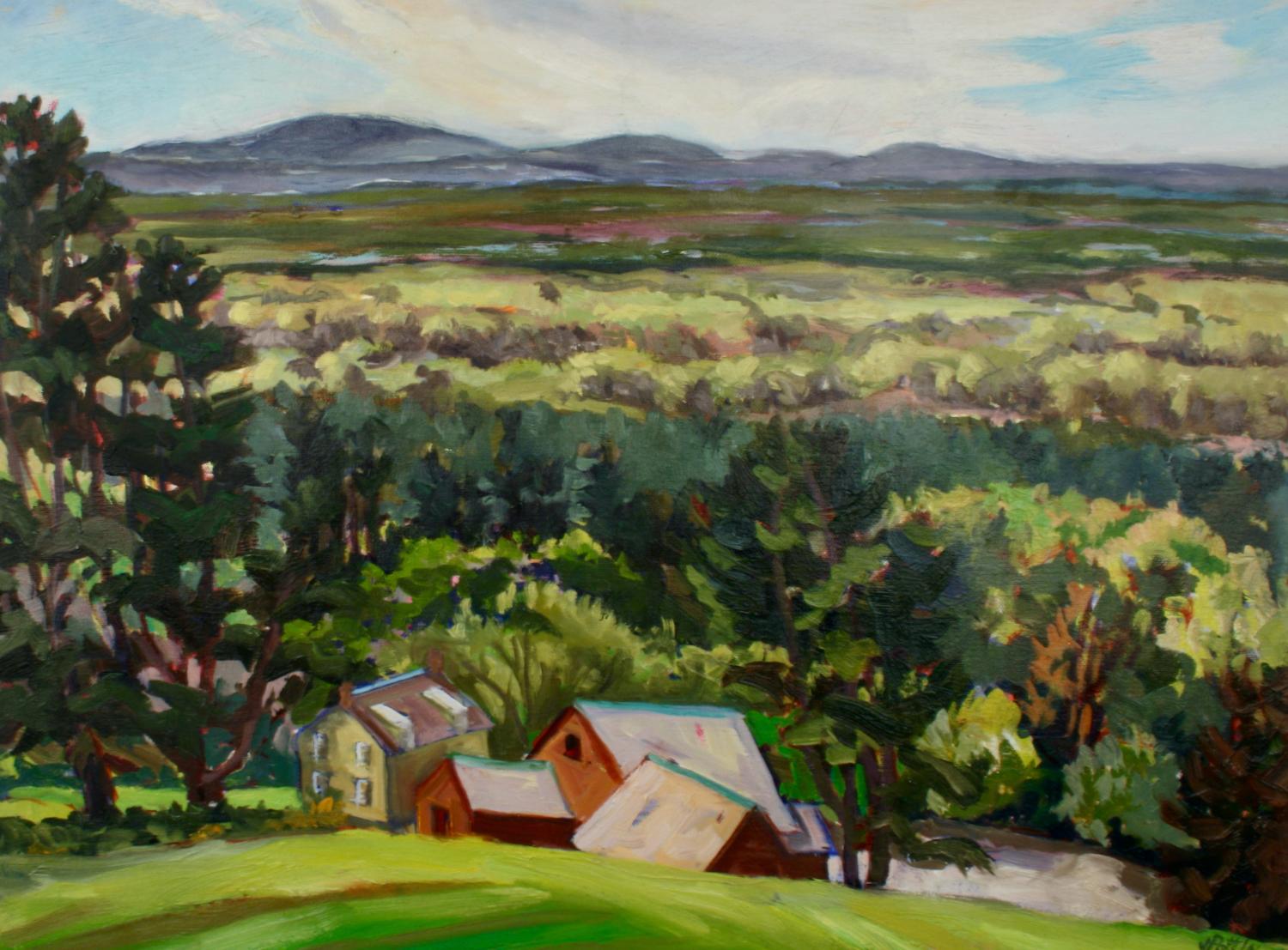 Jill Pottle Landscape Painting - "Many Fruitlands Museum Views", contemporary, landscape, oil painting