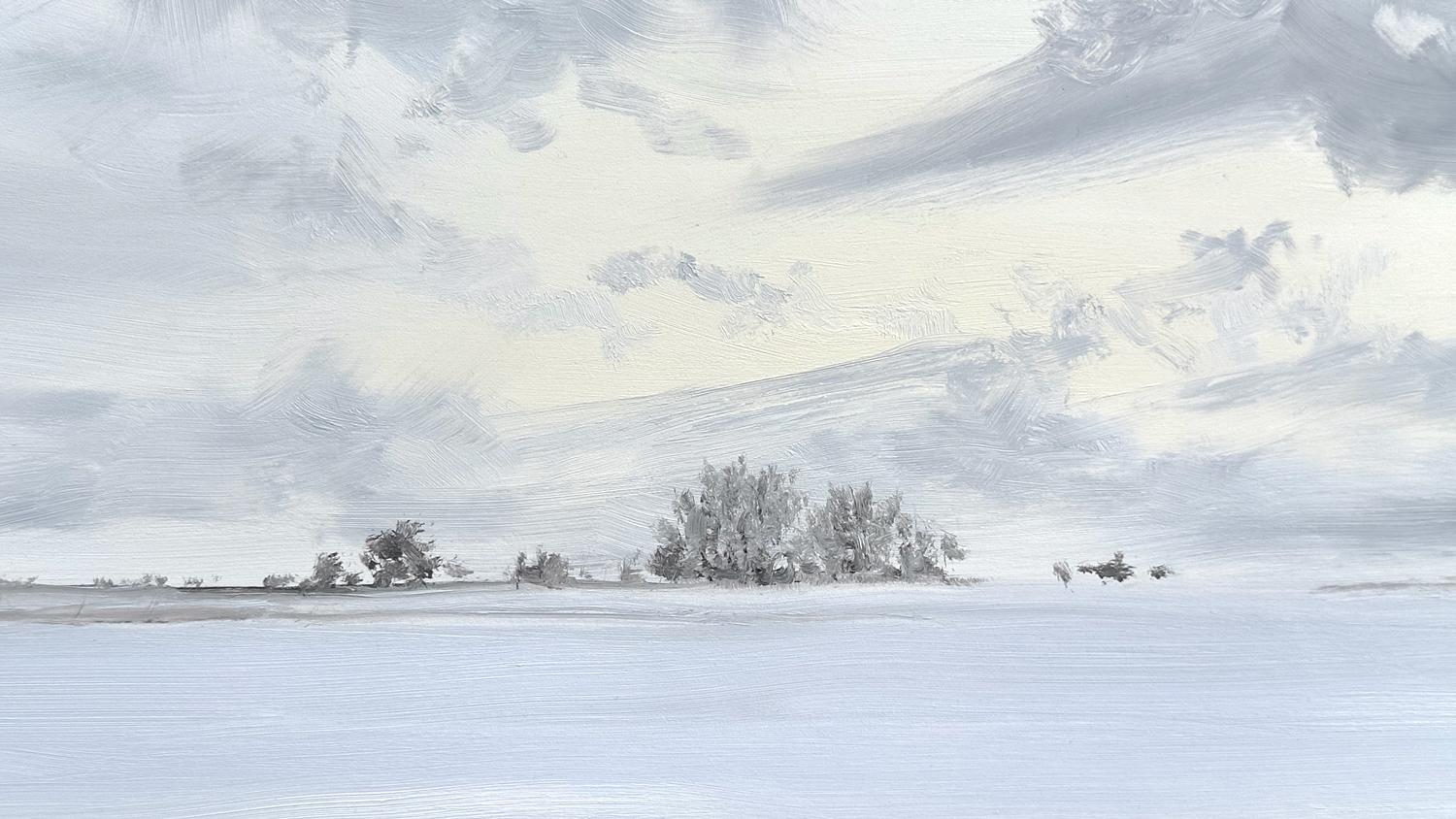 Winter Panorama, Oil Painting For Sale 1
