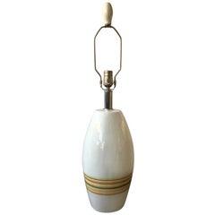 Jill Rosenwald Ceramic Striped Lamp