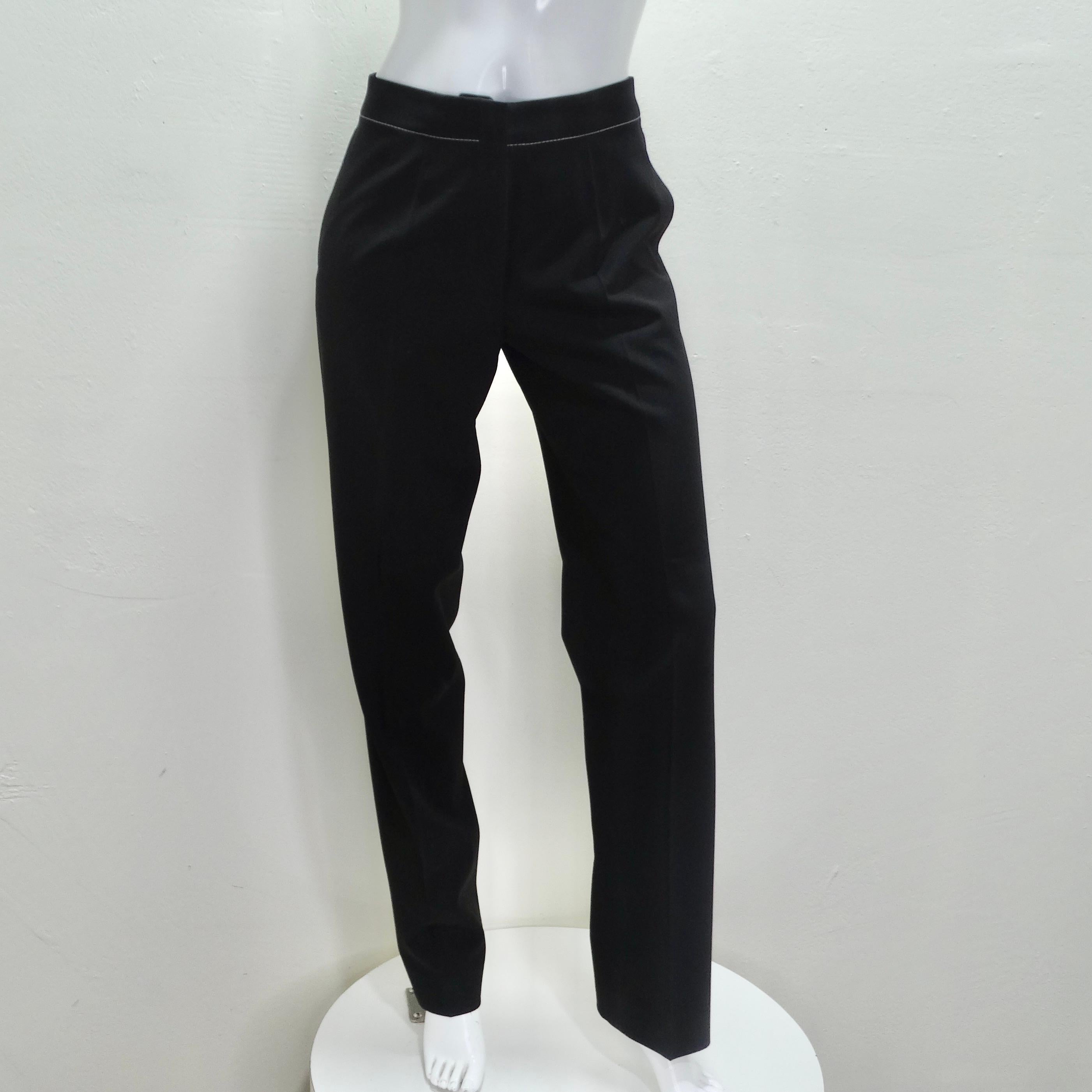 Jill Sander 90s Black Blazer & Trouser Suit Set For Sale 2