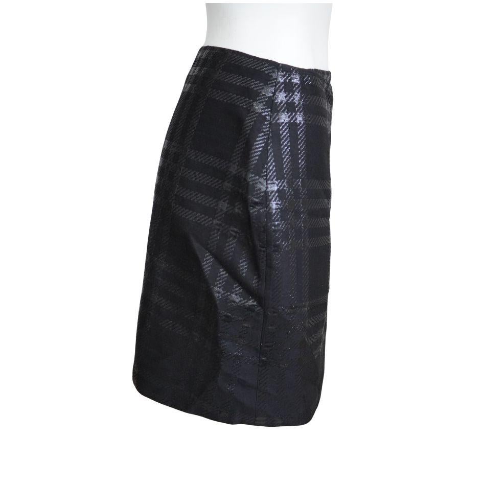 Women's Jill Sander Black Plaid Wrap Asymmetrical Wrap Skirt sz 38 For Sale