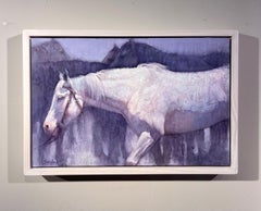 "Pittura ad olio "Osso in blu