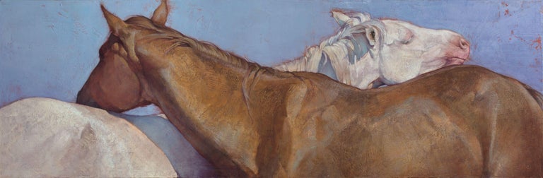 Jill Soukup Animal Painting - "Bone & Trace" Oil Painting