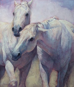 "White Duo" Oil Painting