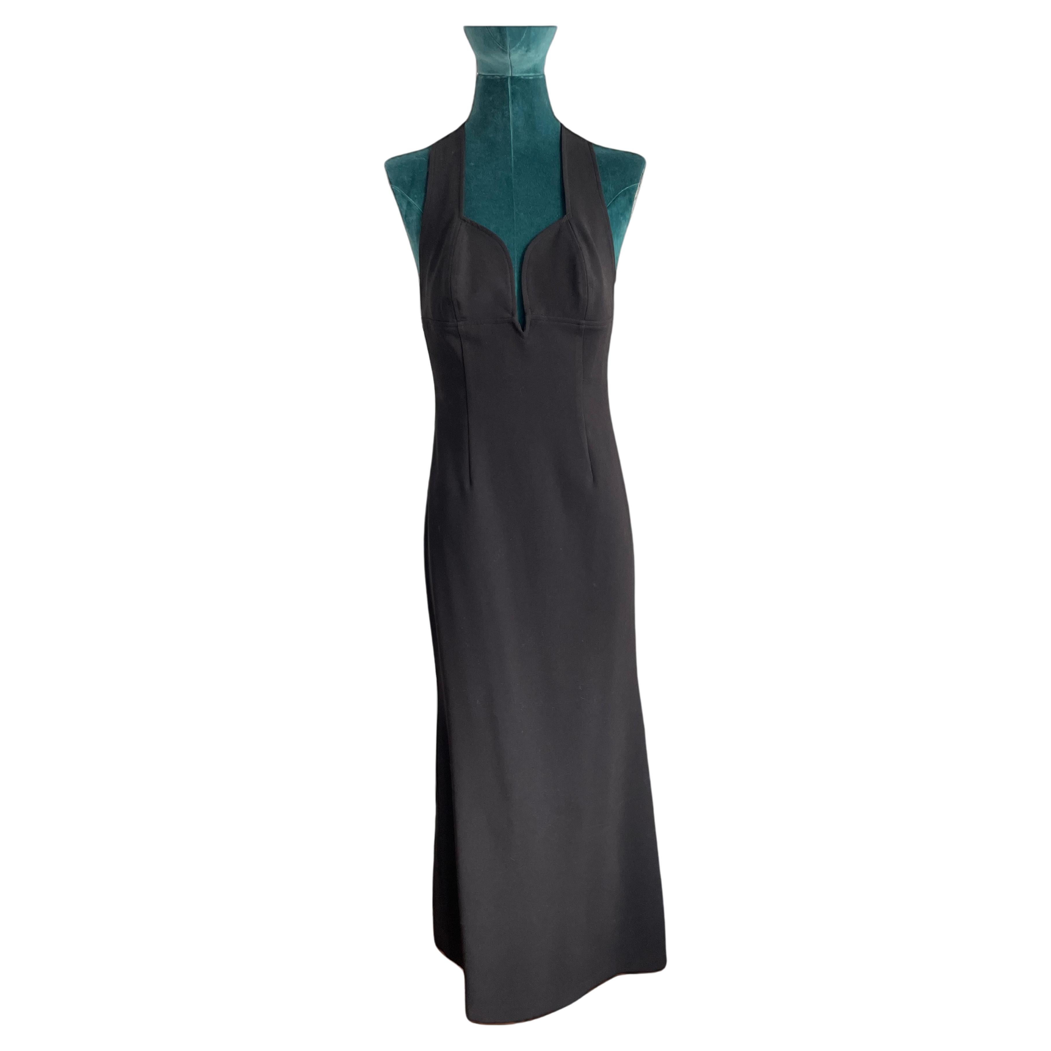 Jill Stuart Black Sweetheart Plug criss Gown For Sale at 1stDibs