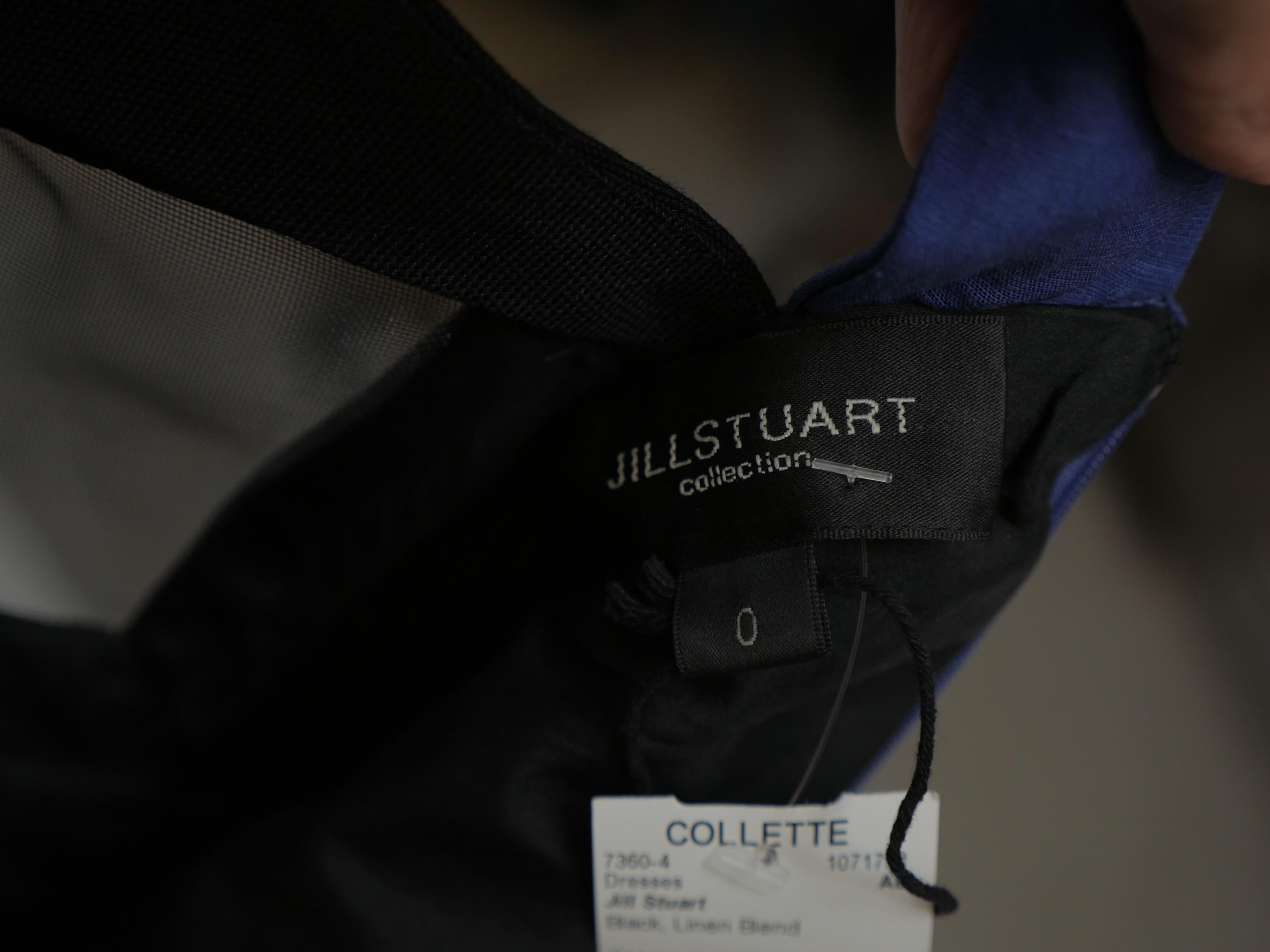 Jill Stuart Size 0 Blue Black Color Block Cutout  Dress 3