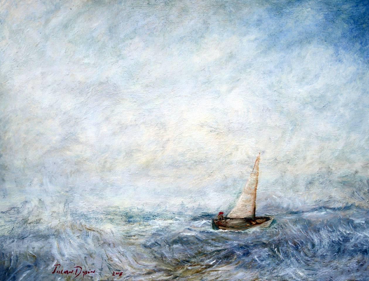 Jillian Dyson Landscape Painting - Fresh Winds