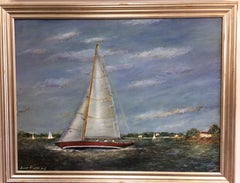 Regatta, original 36x48 marine landscape
