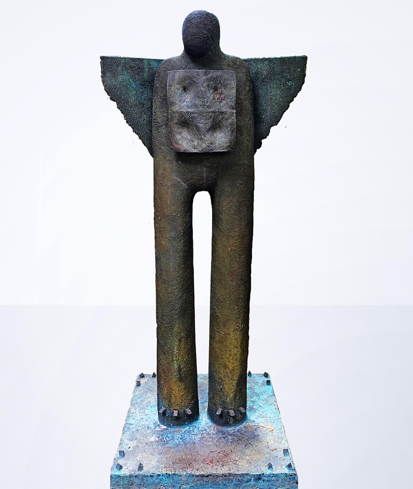 Figurative Sculpture Jim Amaral - L'observateur de la lune