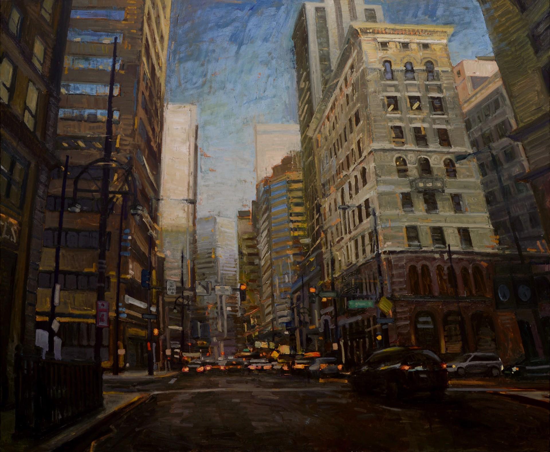 Figurative Painting di Jim Beckner - 17a strada #12