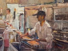 "Chef, " Oil Painting