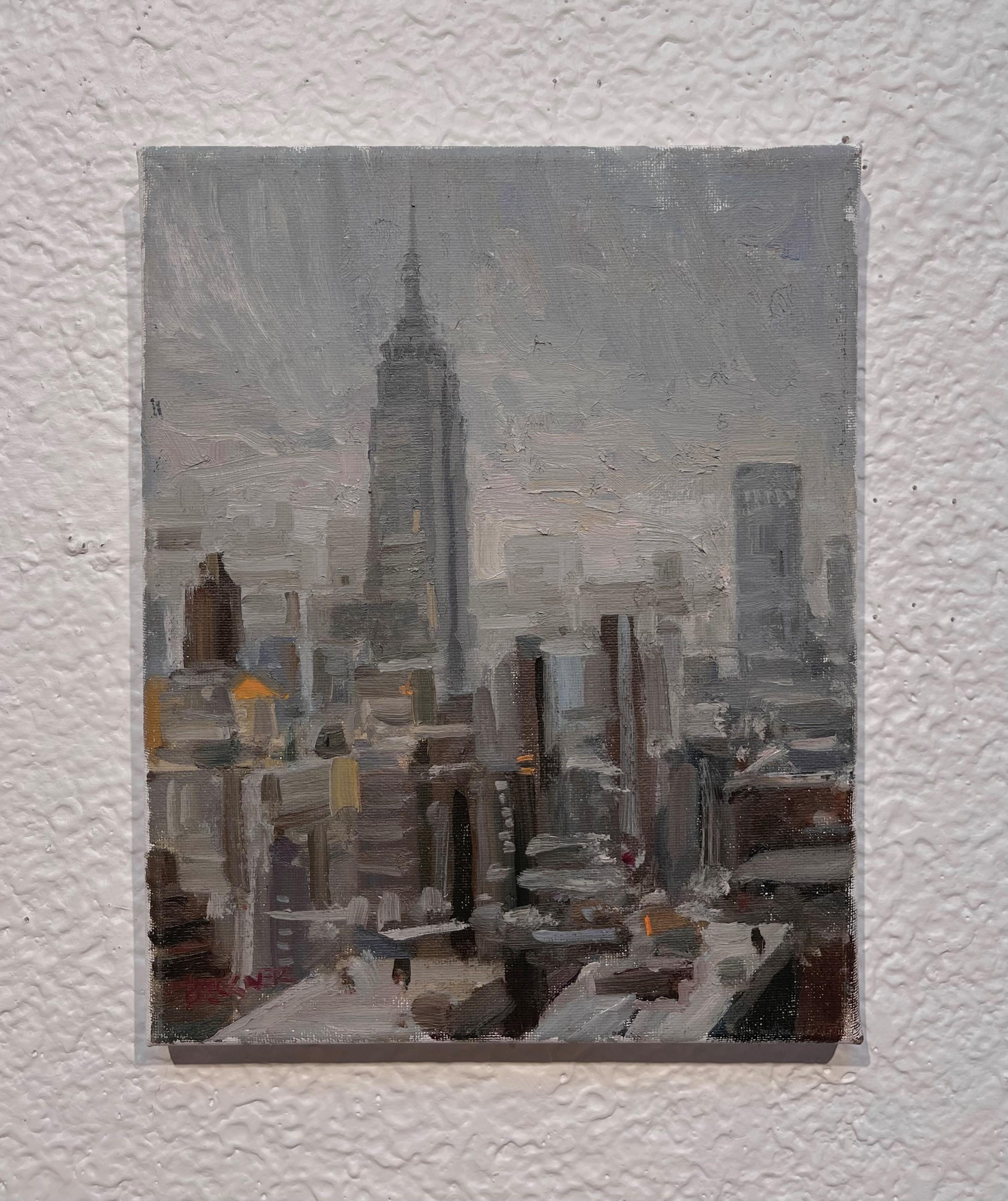 Peinture à l'huile Empire View  - Painting de Jim Beckner