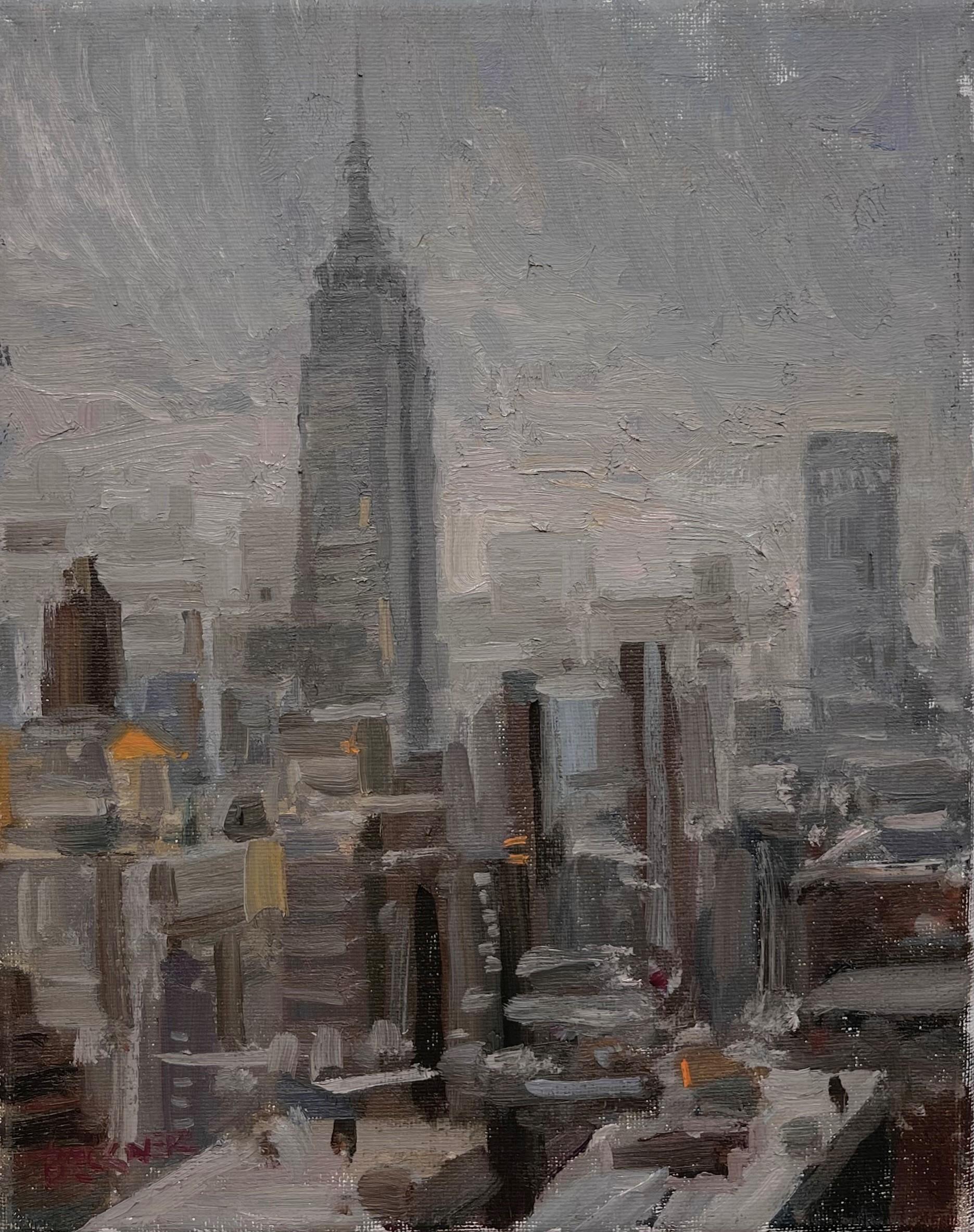 Jim Beckner Landscape Painting - "Empire View" Oil Painting 