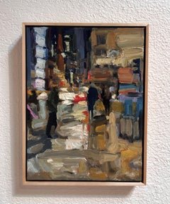 "Intersection, "  Abstracted Urban Night Scene by Jim Beckner