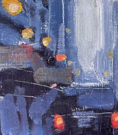 "Roadway II" By Jim Beckner, Original Impressionist Cityscape Oil Painting