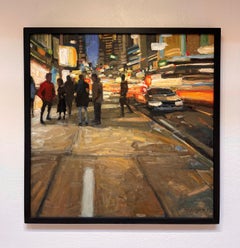 "Luci di Sidewak", scena notturna urbana di Jim Beckner