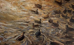 "Waves #2, "  Ducks Swimming by Jim Beckner