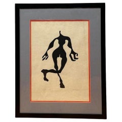 "Shadow Identity", litografia minimalista modernista di Jim Berry, prova d'artista