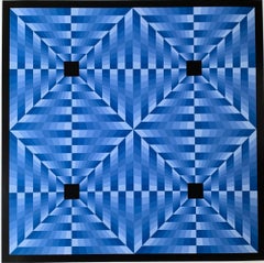 tribute to Vasarely 6 blue