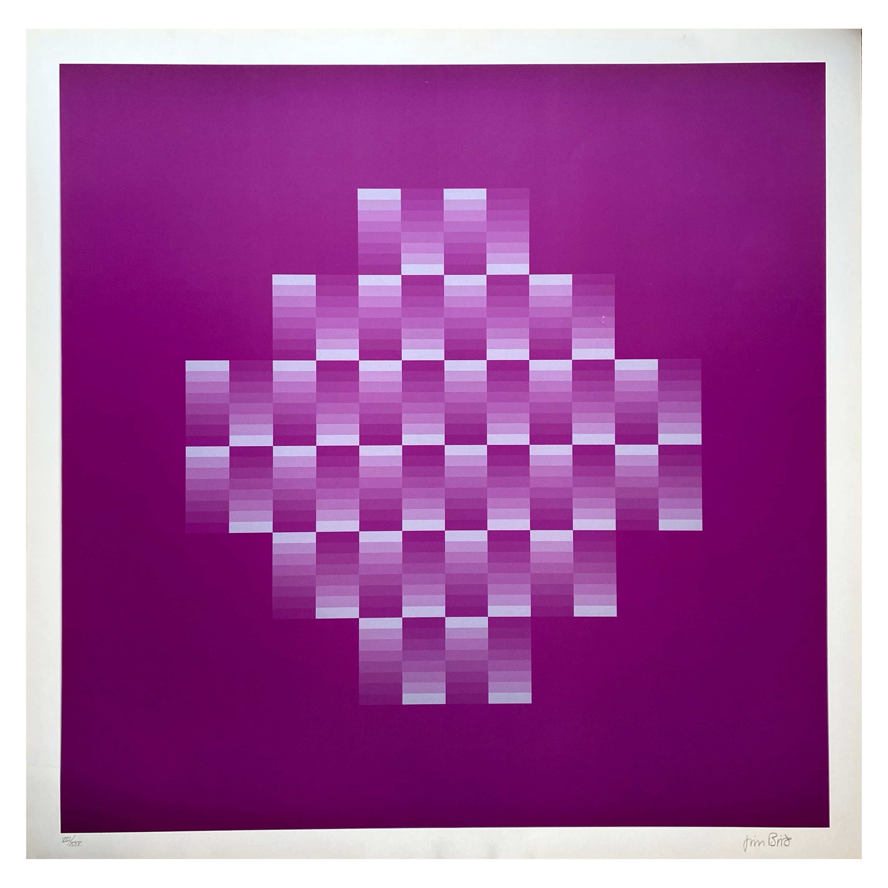 Jim Bird, Hommage à Vasarely 10, 1970