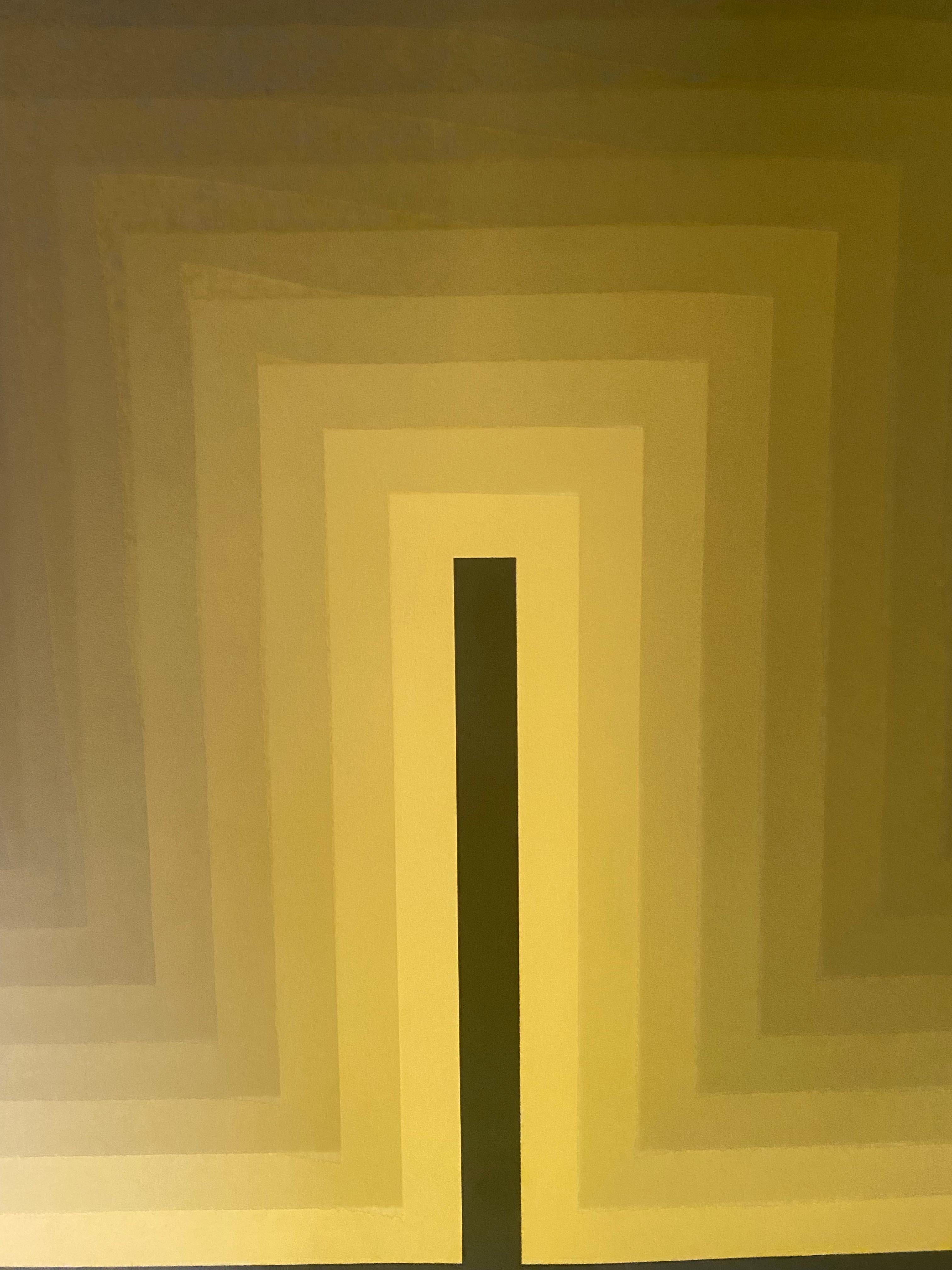 Jim Bird - Hommage an Vasarely 
Fotolithografie
CIRCA 1970
Unterzeichnet 
Papierformat : 68×68
Bildgröße: 61×61 
Perfekter Zustand 
Herausgegeben von Poligrafa, Barcelona.