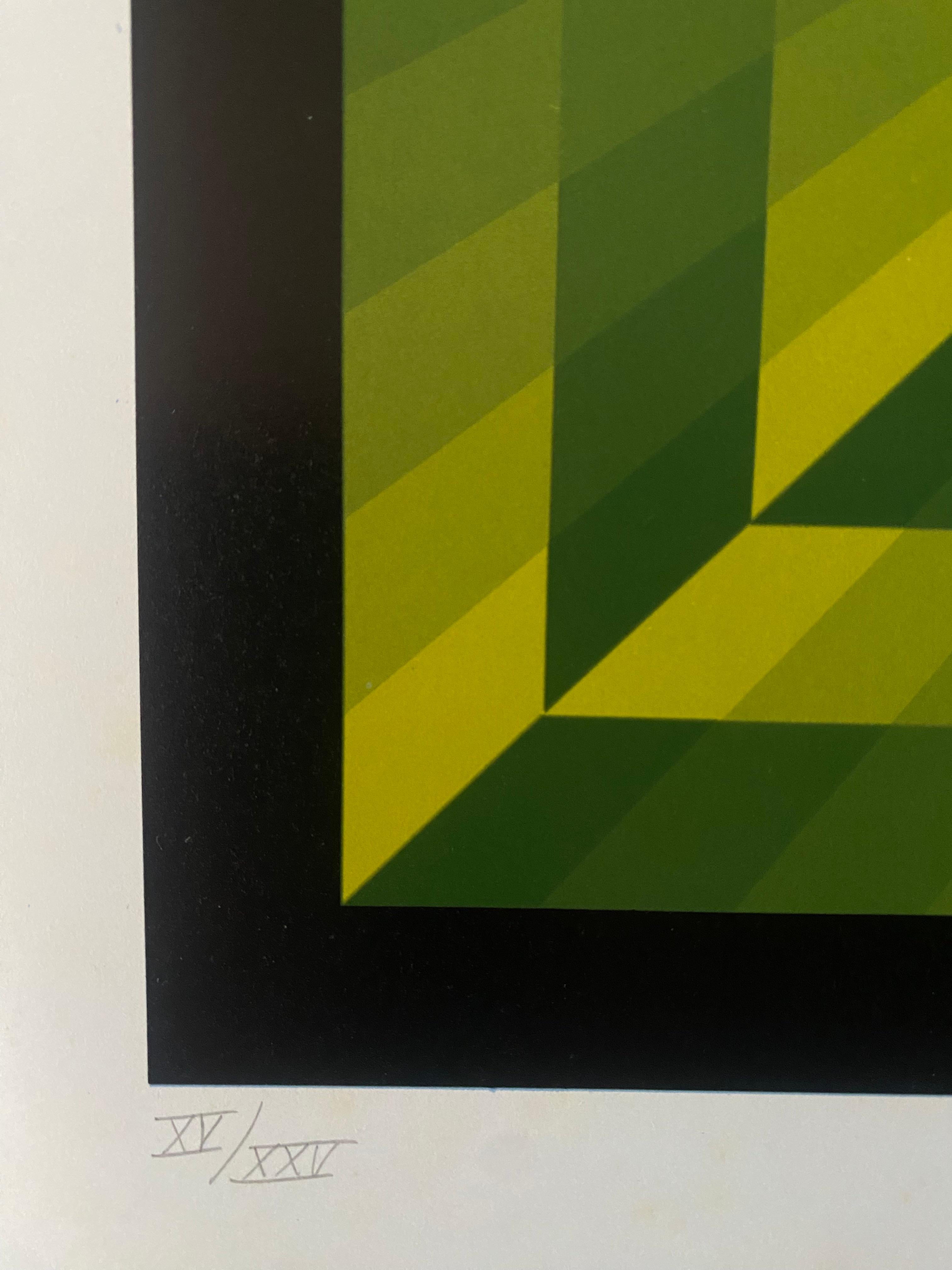 Jim Bird - omaggio a Vasarely 15 - 1970 In condizioni buone in vendita a Saint ouen, FR