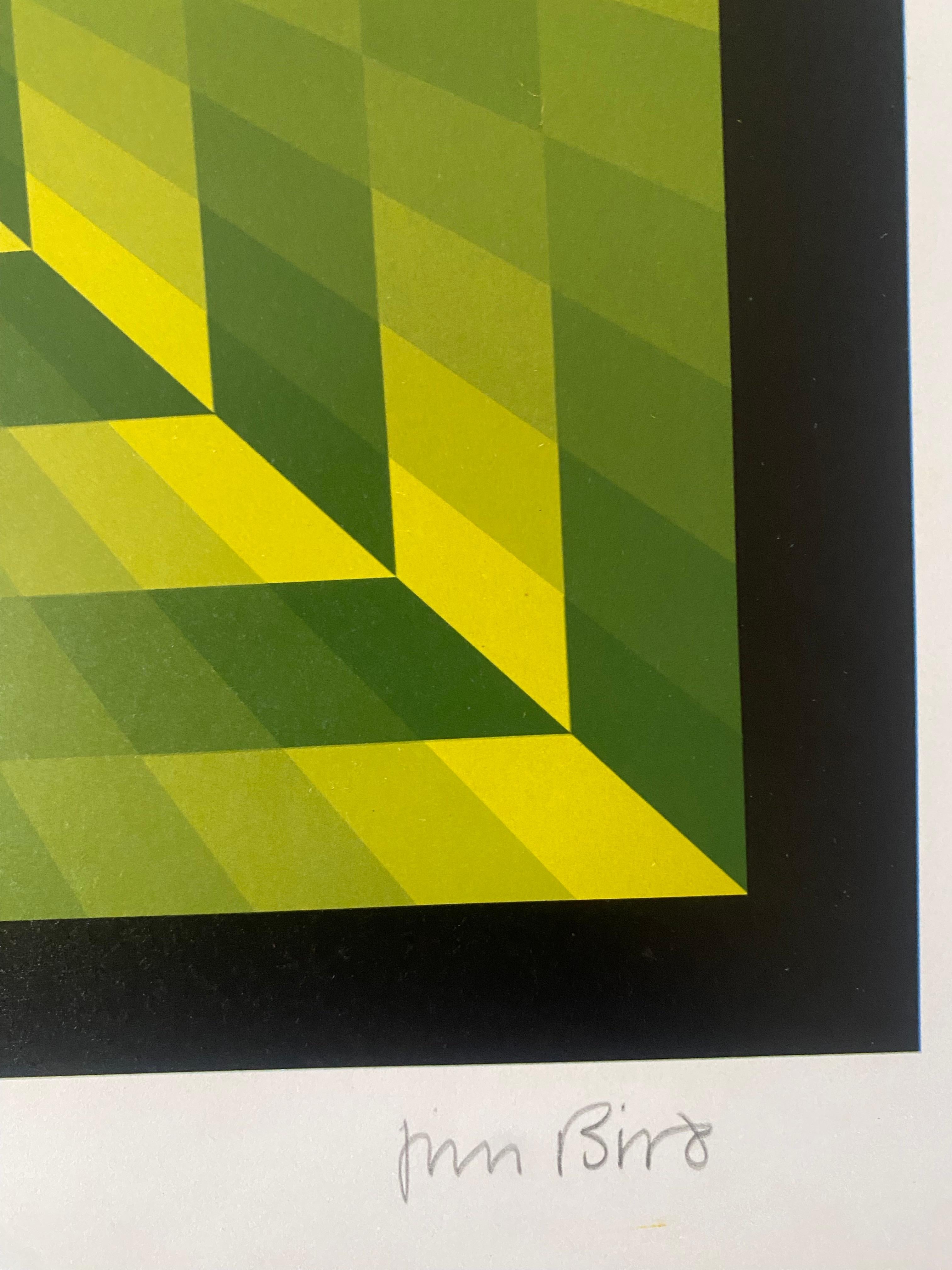 Paper Jim Bird - tribute to Vasarely 15 - 1970 For Sale