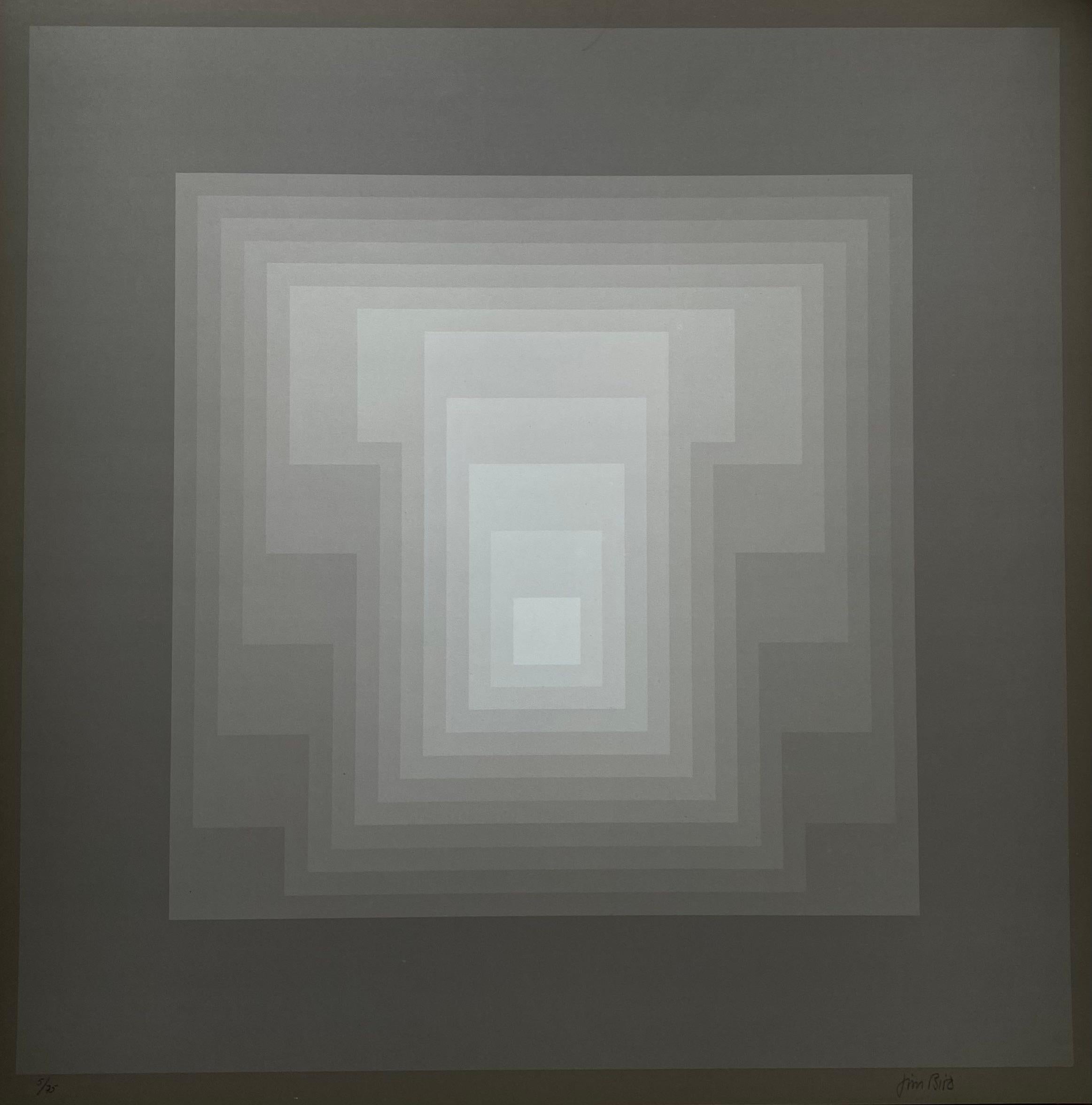 Late 20th Century Jim Bird - tribute to Vasarely 3 - 1970 For Sale