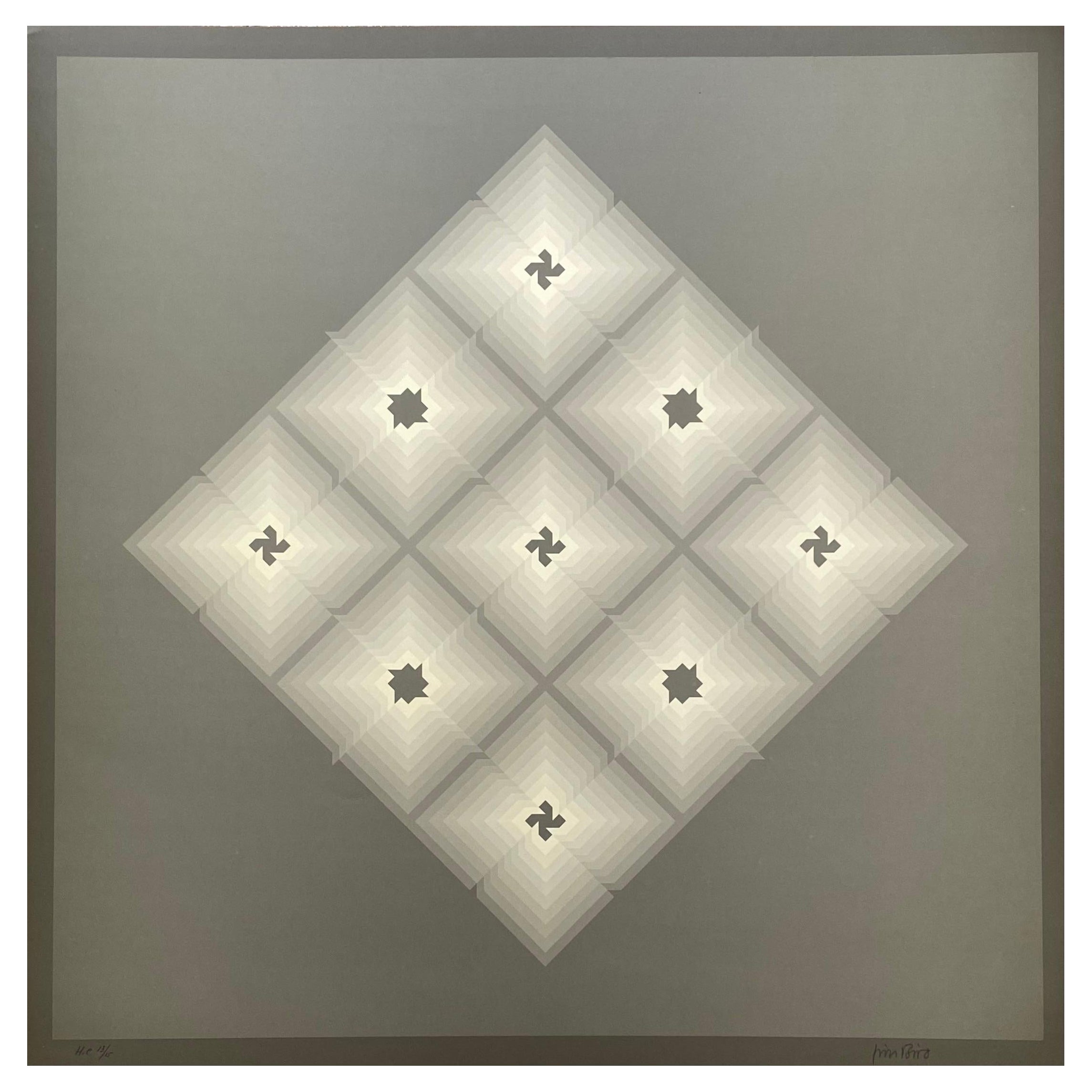 Jim Bird, Hommage an Vasarely, 4. März 1970 im Angebot