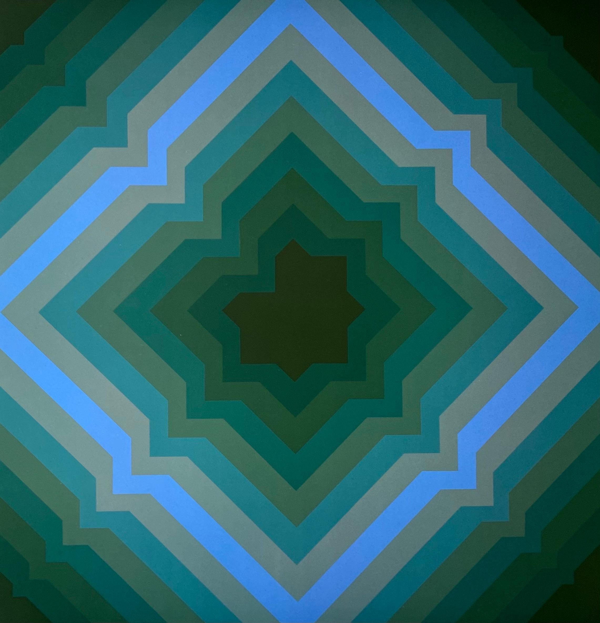 Jim Bird - Hommage an Vasarely 6 - 1970 im Angebot 1