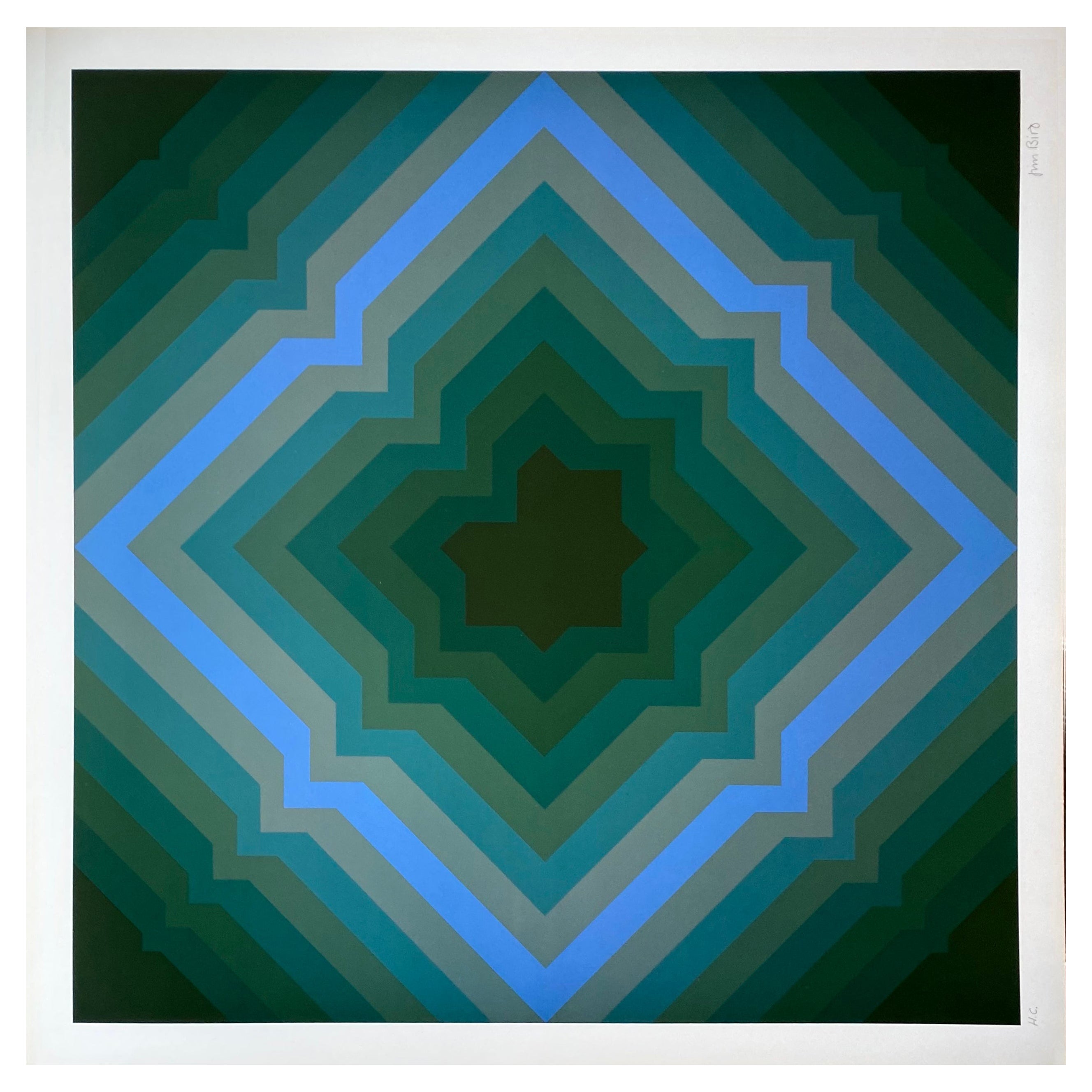 Jim Bird - Hommage an Vasarely 6 - 1970 im Angebot