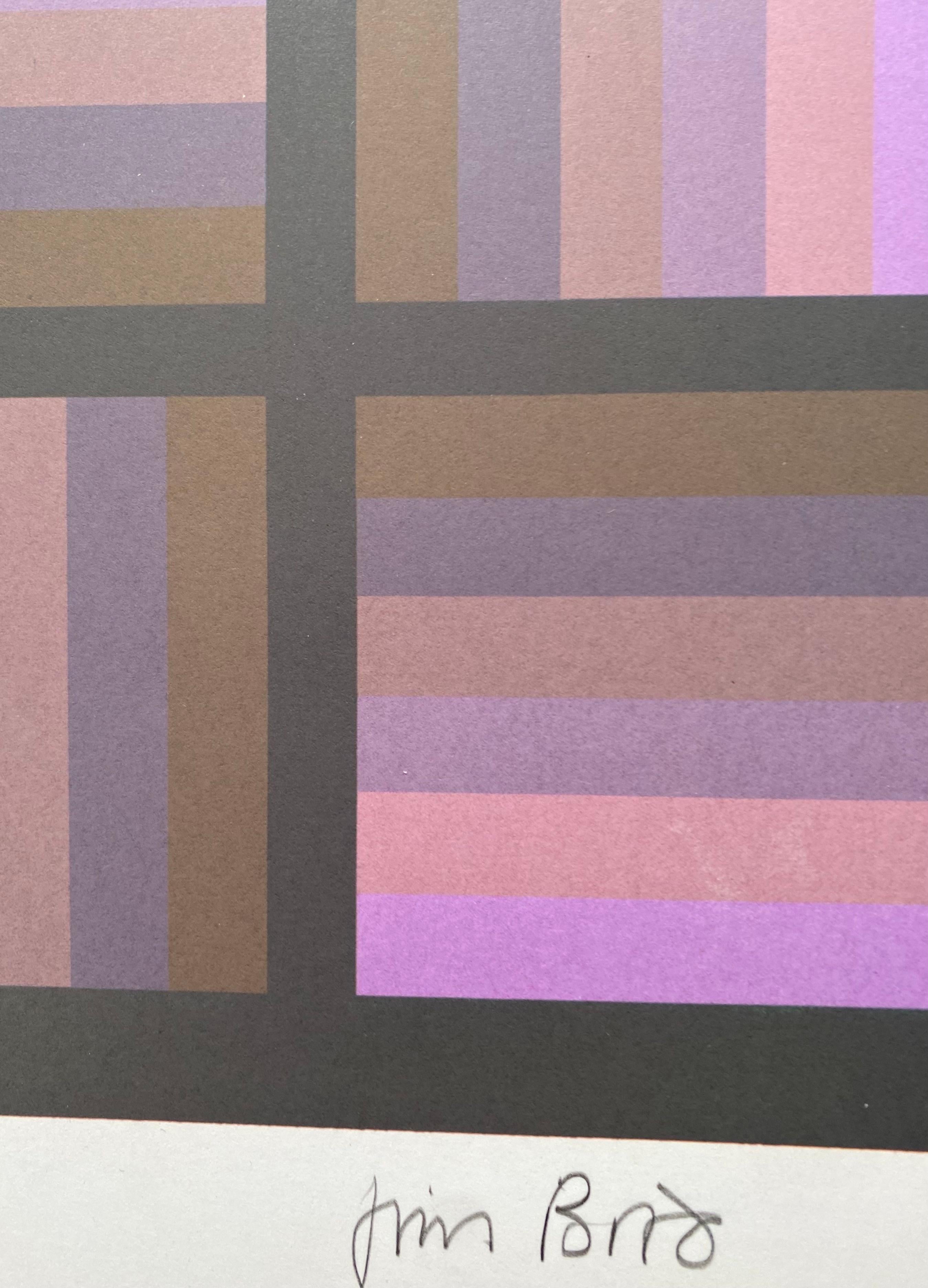 Jim Bird - Hommage an Vasarely 
Fotolithografie
CIRCA 1970
Unterzeichnet 
Papierformat : 68×68
Bildgröße: 61×61 
Perfekter Zustand 
Herausgegeben von Poligrafa, Barcelona.