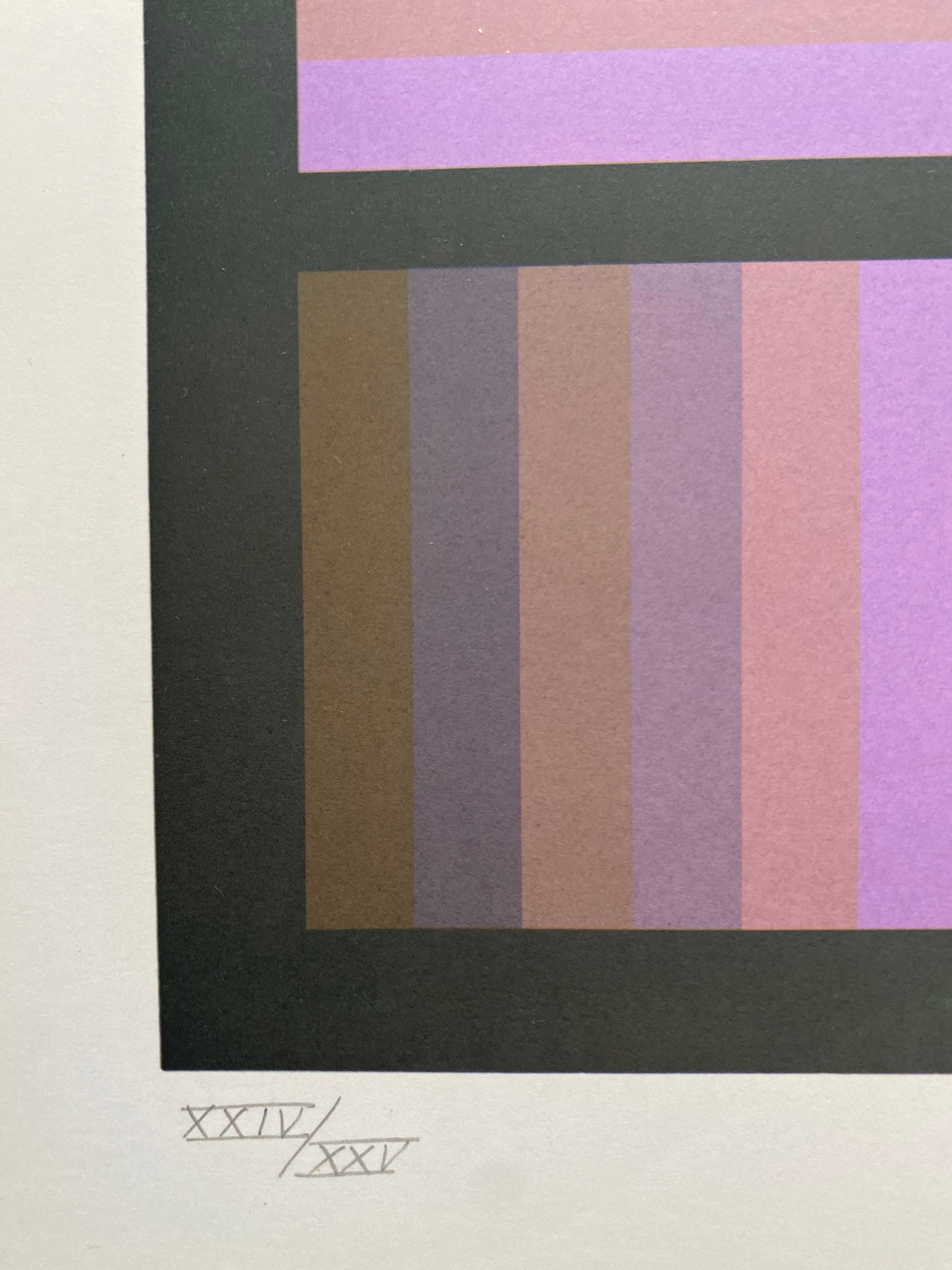 Jim Bird – Hommage an Vasarely 7 - 1970 (Ende des 20. Jahrhunderts) im Angebot