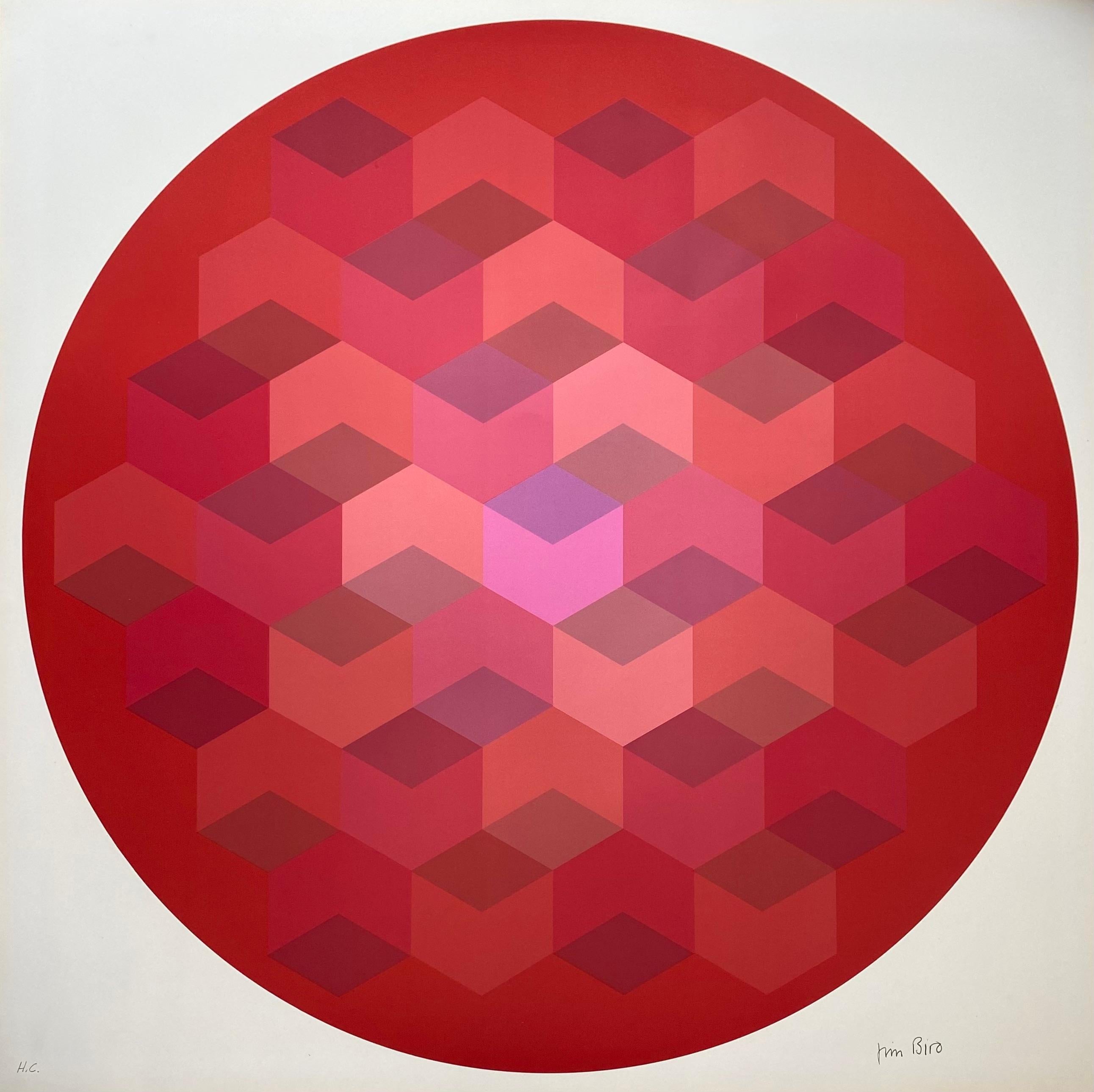 Jim Bird, Tribute to Vasarely 8, 1970 For Sale 1